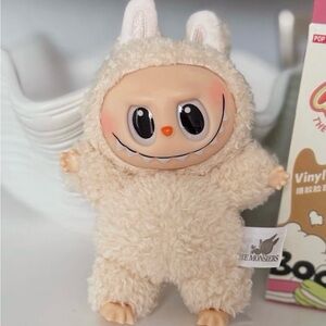 Cute Cream Plush Monster Figure